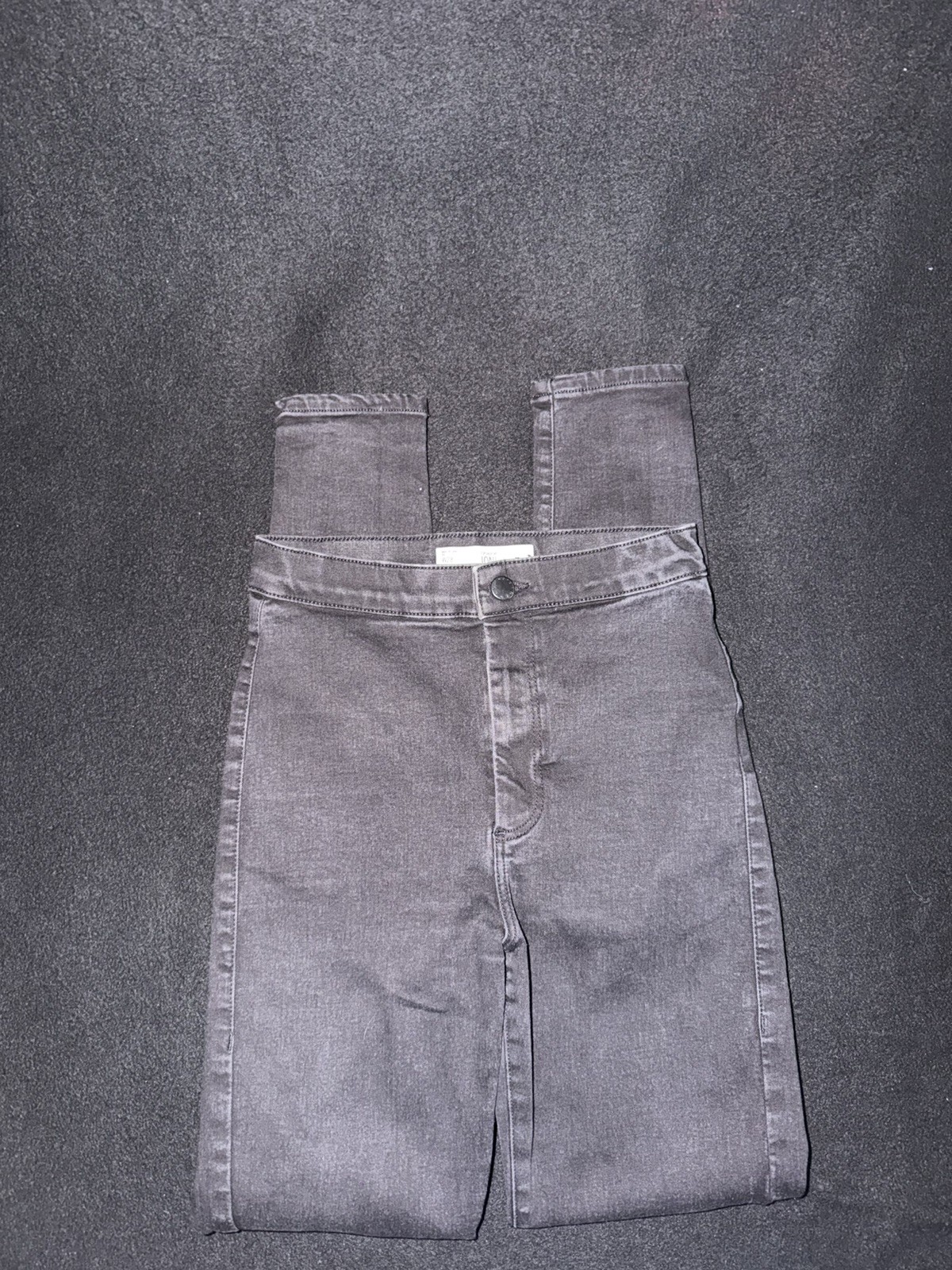 Topshop MOTO Joni High Rise Waist Super Skinny Jeans Black W28 L32