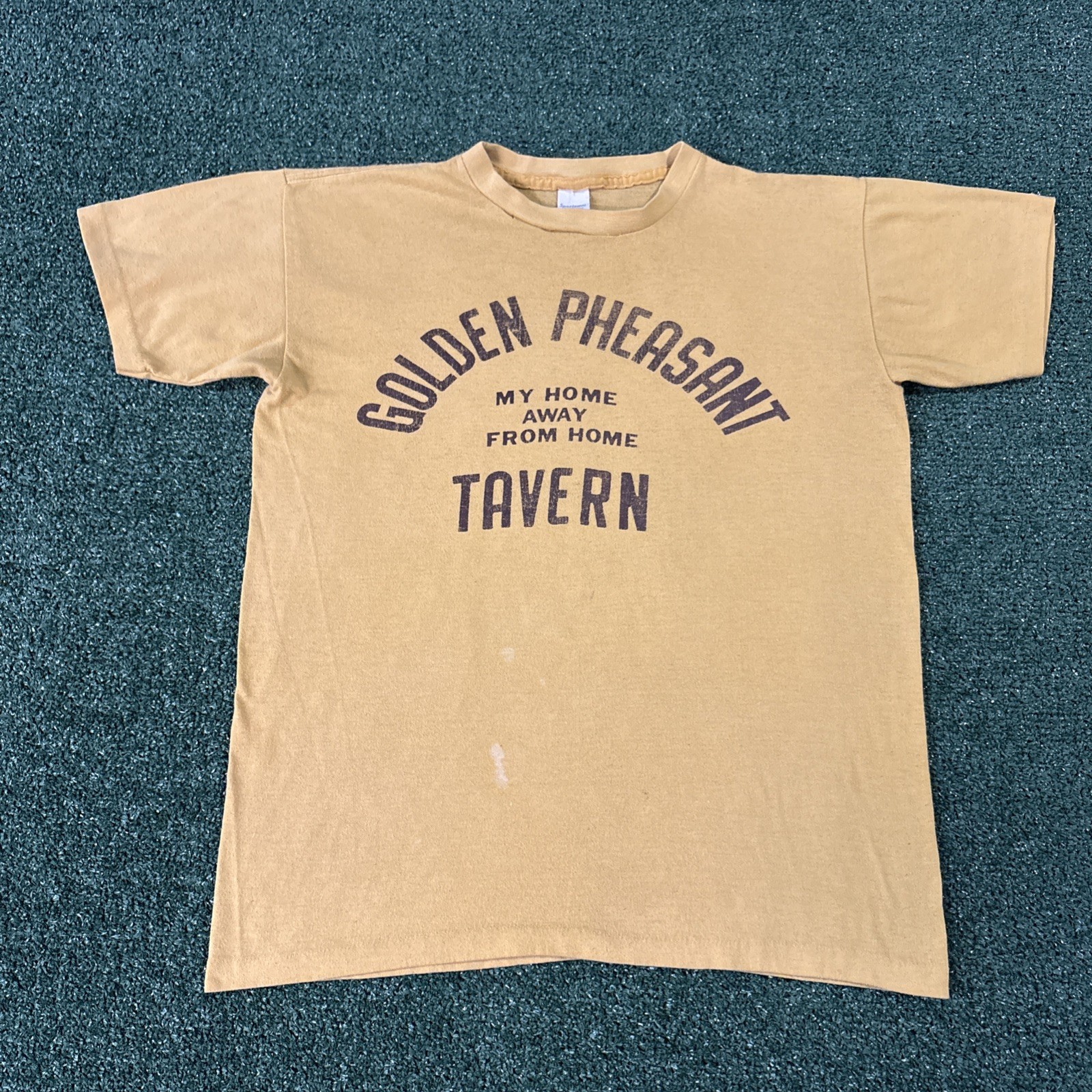 True Vintage 70s Golden Pheasant Tavern Bar Washington Single Stitch Shirt XL