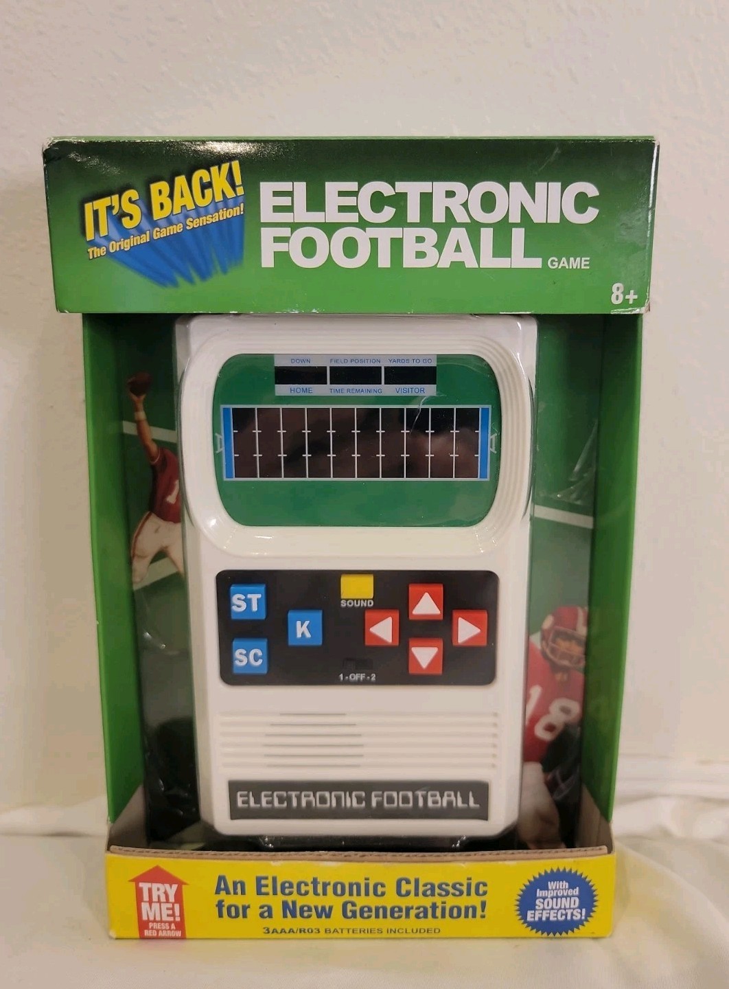 NEW In Box Retro Handheld Electronic Football Game Fun  2016 Classic 1970’s