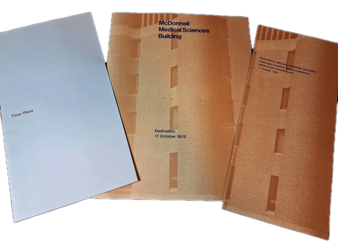 1970 McDonnell Medical Sciences Building Dedication Program- Booklet- Floor Plan