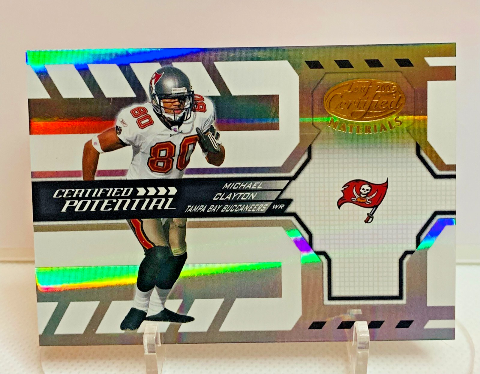 2005 Leaf Certified Materials Football Michael Clayton Potential Mirror SP /500
