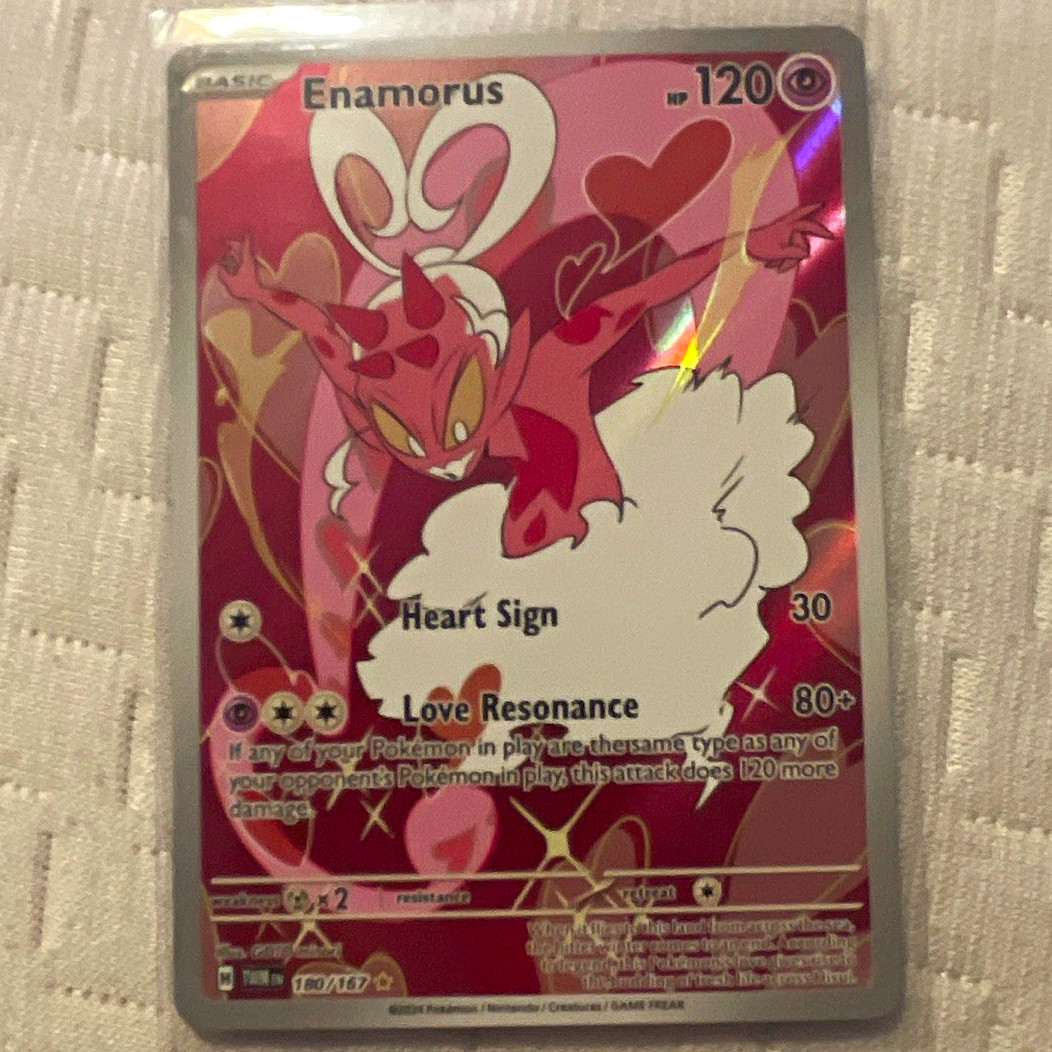Enamorus 180/167 Illustration Rare Full Art Holo Twilight Masquerade 2024 Enamorus 180/167 Illustration Rare Full Art Holo Twilight Masquerade 2024