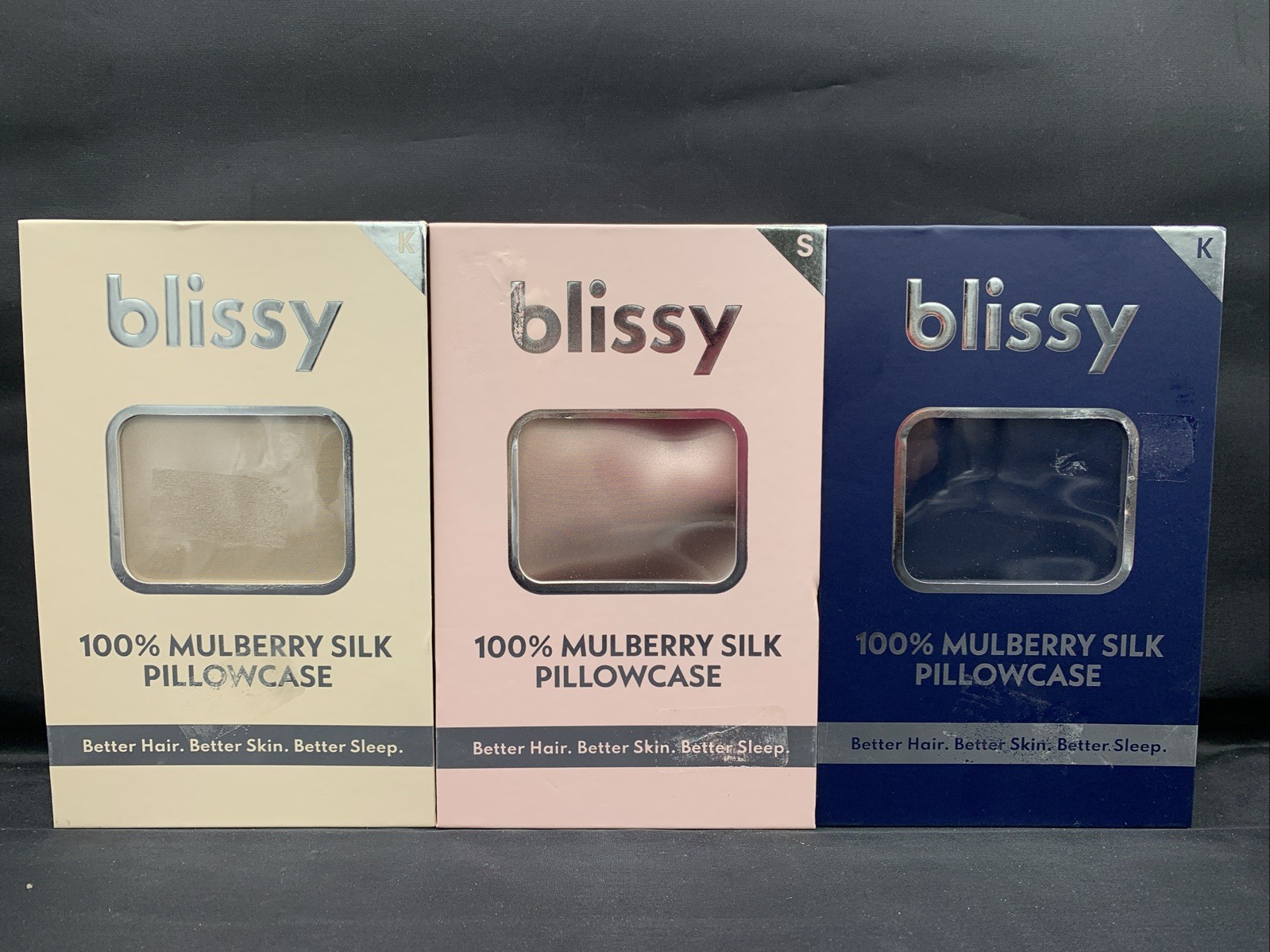 PICK COLOR/SIZE - Blissy 600 Thread Count Silk Pillowcase 100% Mullberry Silk