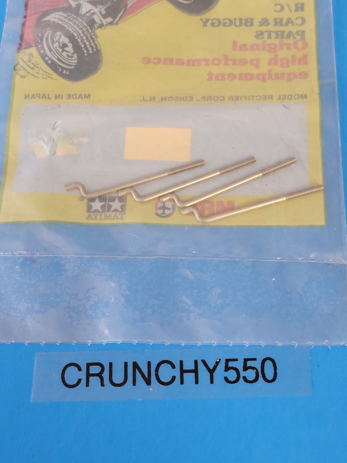 Vintage Tamiya Lancia Subaru Brat G4 Steering Rods (4) Y-2815 RC Part
