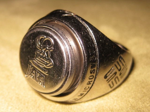 JAVA RING: VERY RARE Sun Microsystems JAVA ONE Promo - NEW 