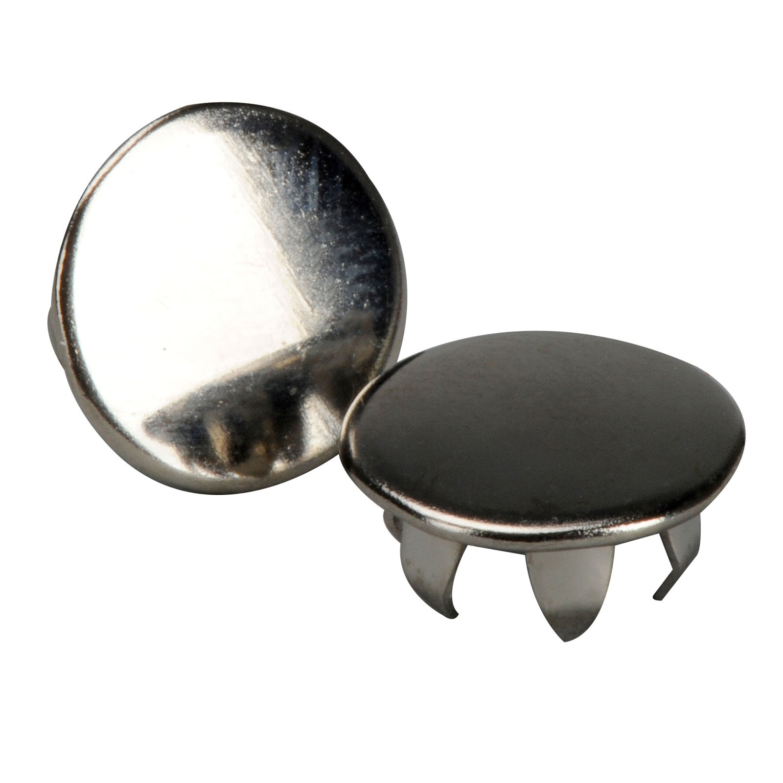 1963-1975 C2 C3 Corvette Convertible Deck Lid Bezel Plugs Nickel Pair