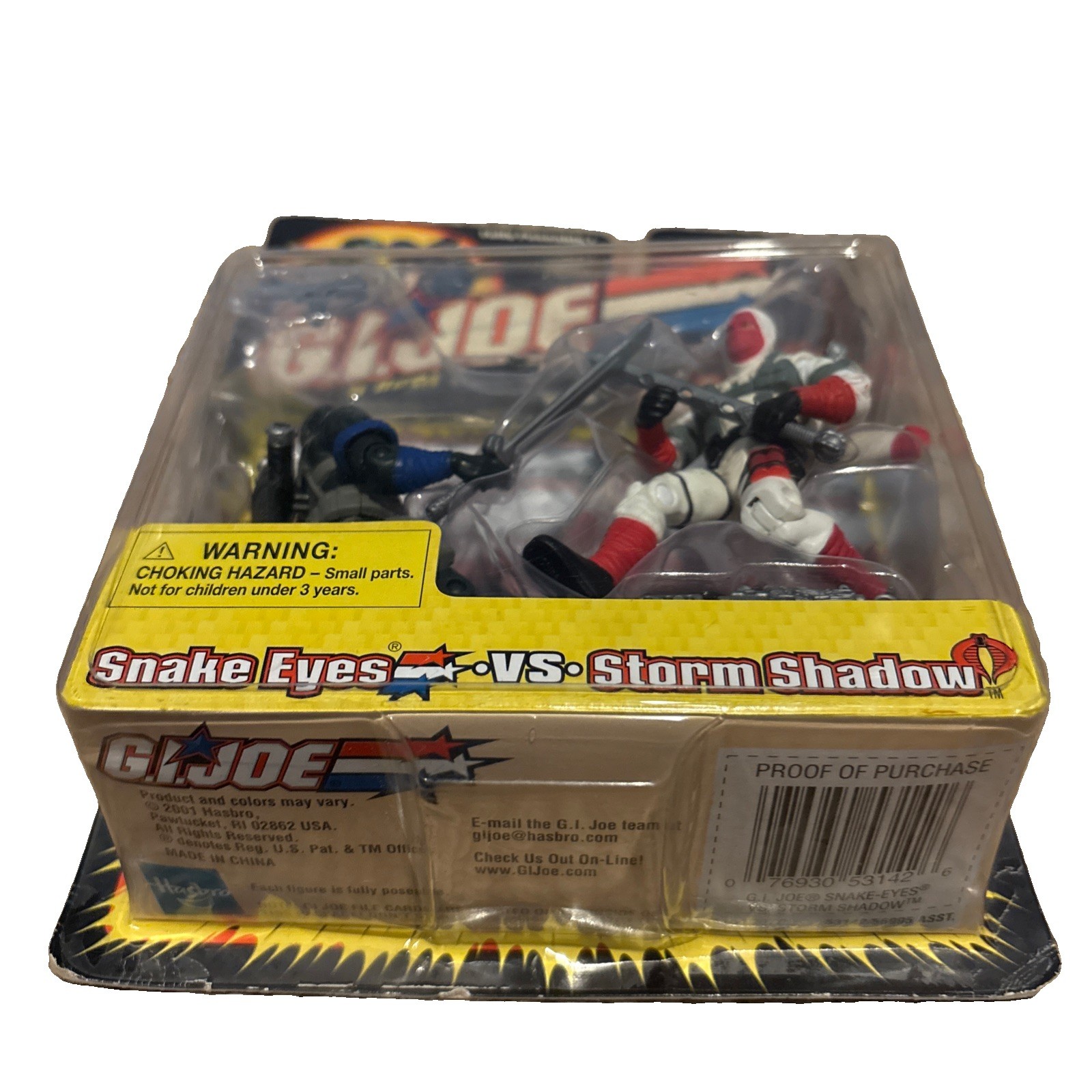 Vintage 2001 Hasbro G.I. Joe VS Cobra Snake Eyes VS Storm Shadow GI Joe New Vintage 2001 Hasbro G.I. Joe VS Cobra Snake Eyes VS Storm Shadow GI Joe New