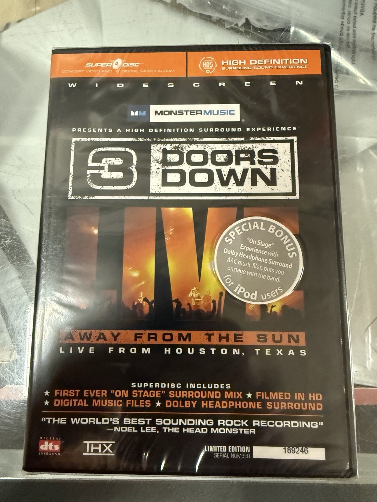 Brand New 3 Doors Down Live Away From The Sun Live From Houston Texas DVD 2005 Brand New 3 Doors Down Live Away From The Sun Live From Houston Texas DVD 2005