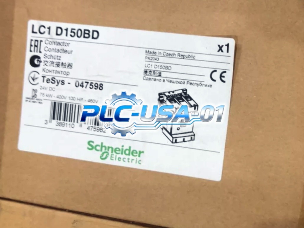 LC1D150BD 1PCS Brand New Schneider LC1D150BD DC24V Contactor  Fast shipment