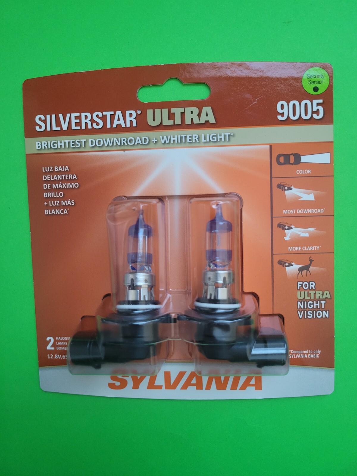 NEW - Sylvania 9005 Silverstar ULTRA NIGHT VISION Halogen Headlight Bulbs 2Pack NEW - Sylvania 9005 Silverstar ULTRA NIGHT VISION Halogen Headlight Bulbs 2Pack