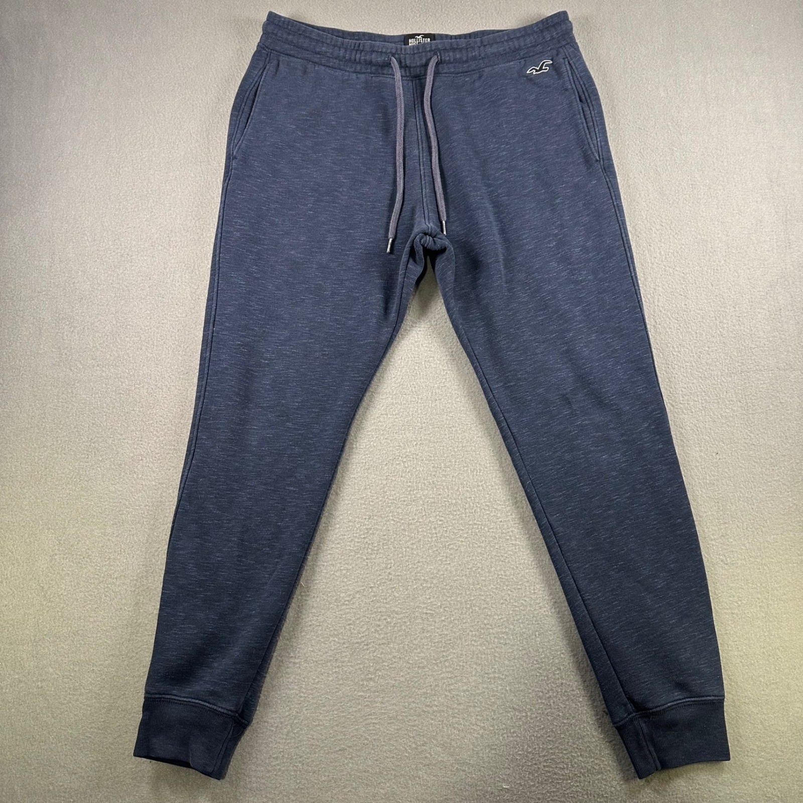 Hollister Must-Have Collection Joggers Mens Medium Navy Blue Space Dye Sweats Hollister Must-Have Collection Joggers Mens Medium Navy Blue Space Dye Sweats