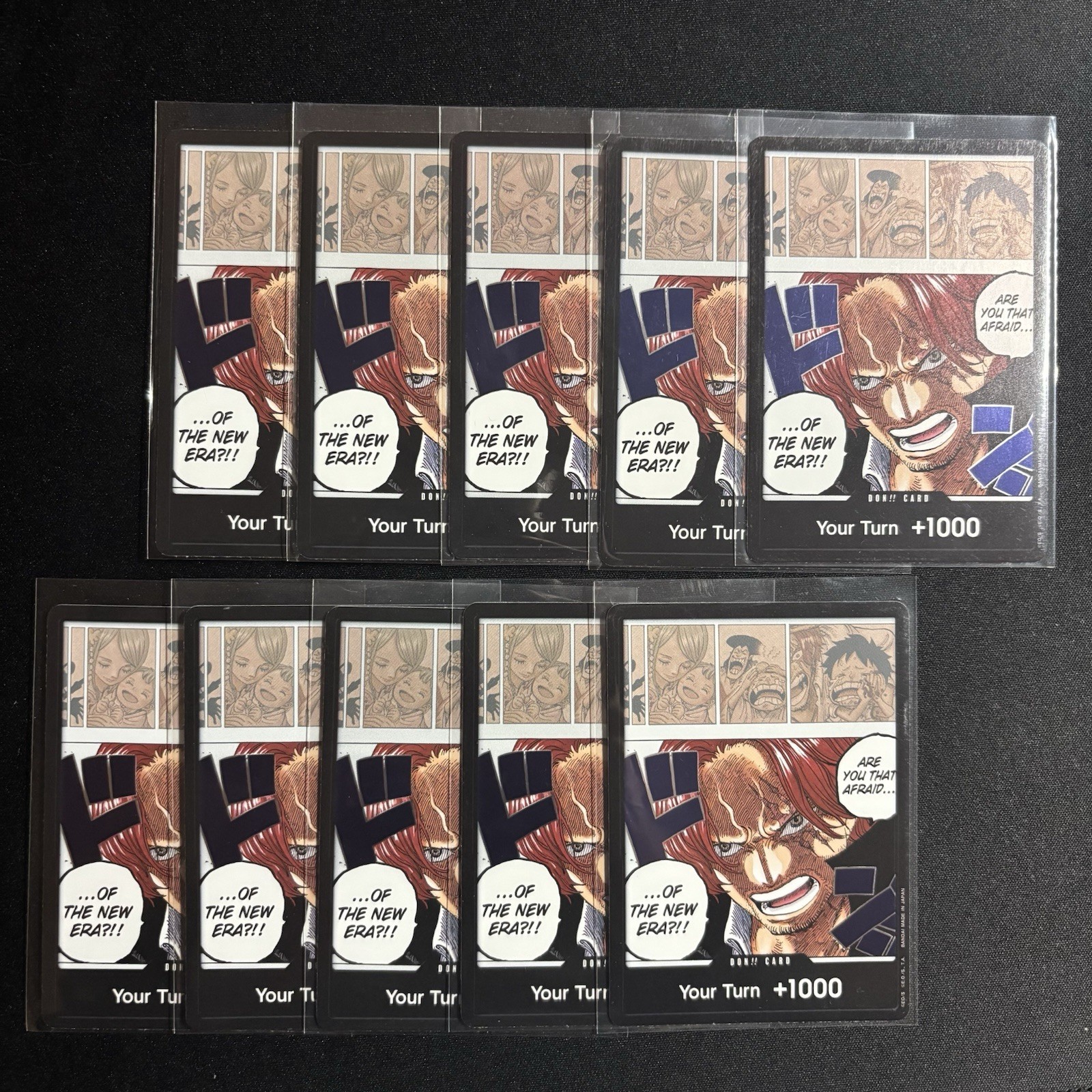 10x Playset - DON Shanks - Emperors in the New World OP09 One Piece TCG 10x Playset - DON Shanks - Emperors in the New World OP09 One Piece TCG