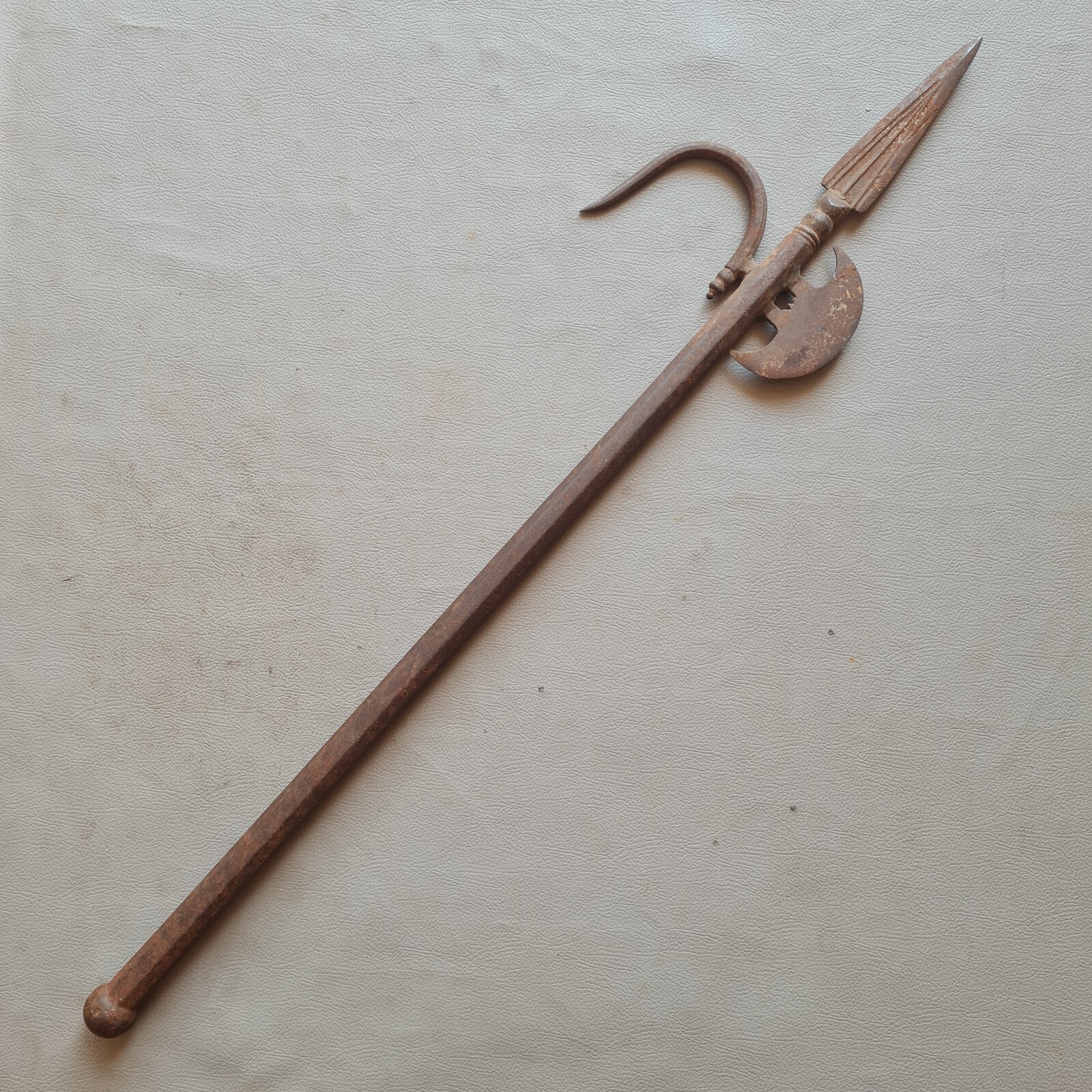 Original Vintage Indian Rare Ankush Elephant God All Steel Axe Eith Spear Tip Original Vintage Indian Rare Ankush Elephant God All Steel Axe Eith Spear Tip