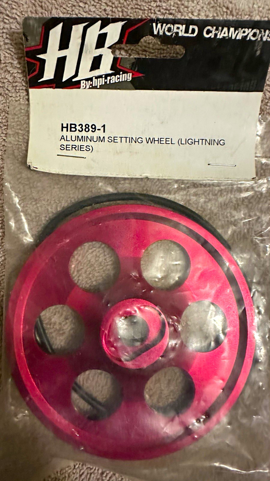 HB by hpi-racing HB389-1 Lightning Series Aluminum Setting Wheel HB by hpi-racing HB389-1 Lightning Series Aluminum Setting Wheel