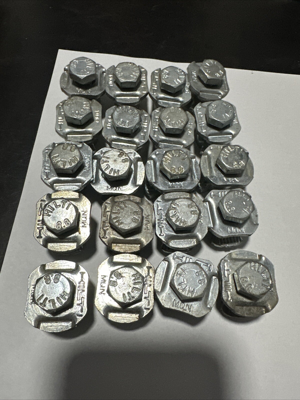 HILTI New Old Stock,  MQN PUSH BUTTON CHANNEL CONNECTOR LOT OF 22