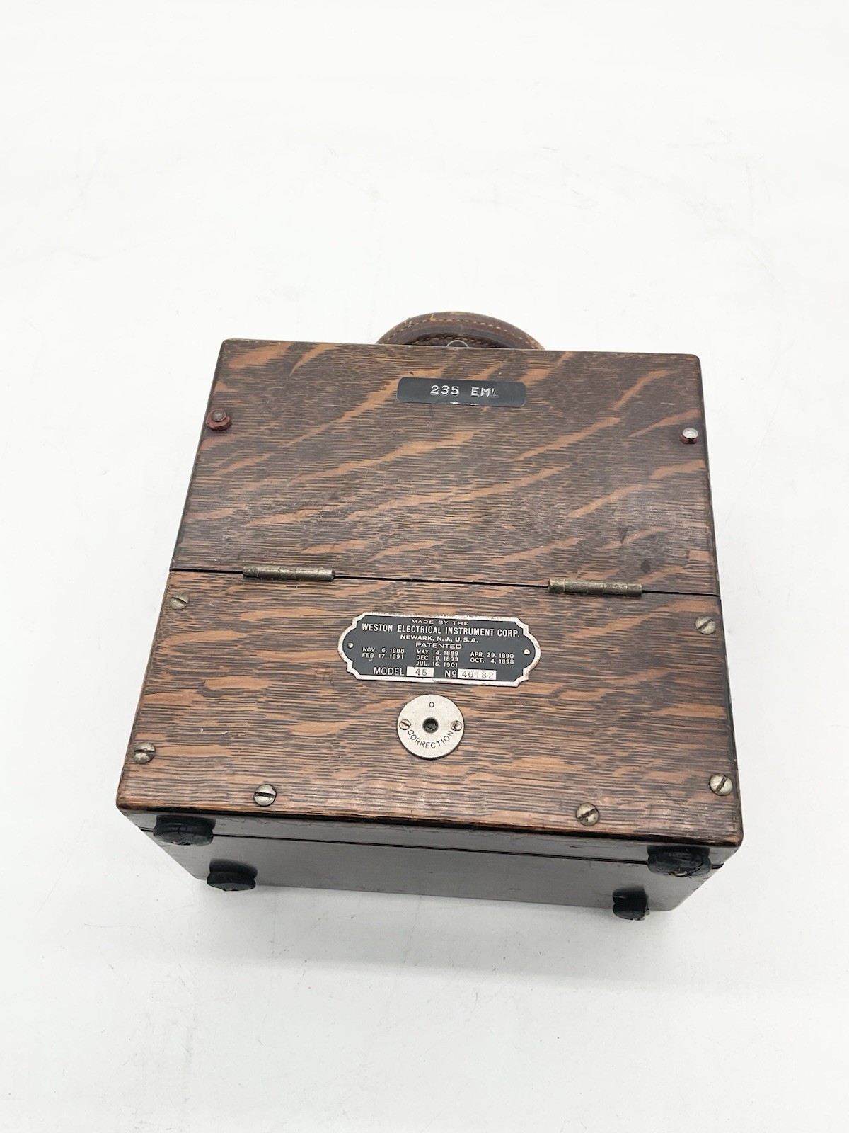 Antique D.C. Milliammeter Weston D.C. Voltmeter Model 45~No.40182~USAS1