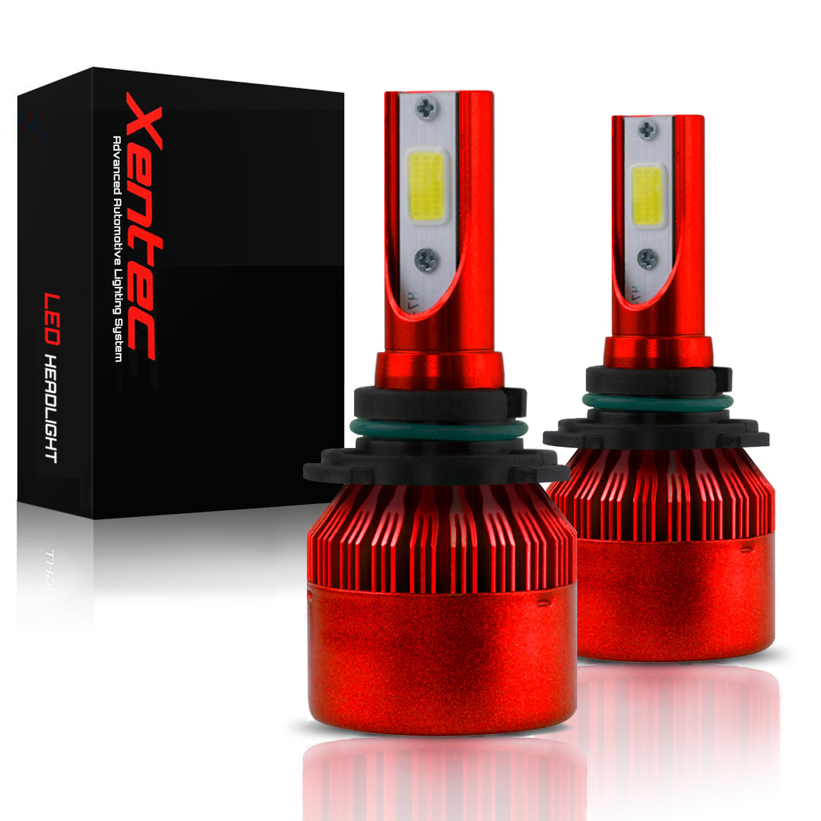Xentec LED Headlight Fog Lights Kit for H11 H8 H9 6000k Bulbs 12800 Lumens 120W