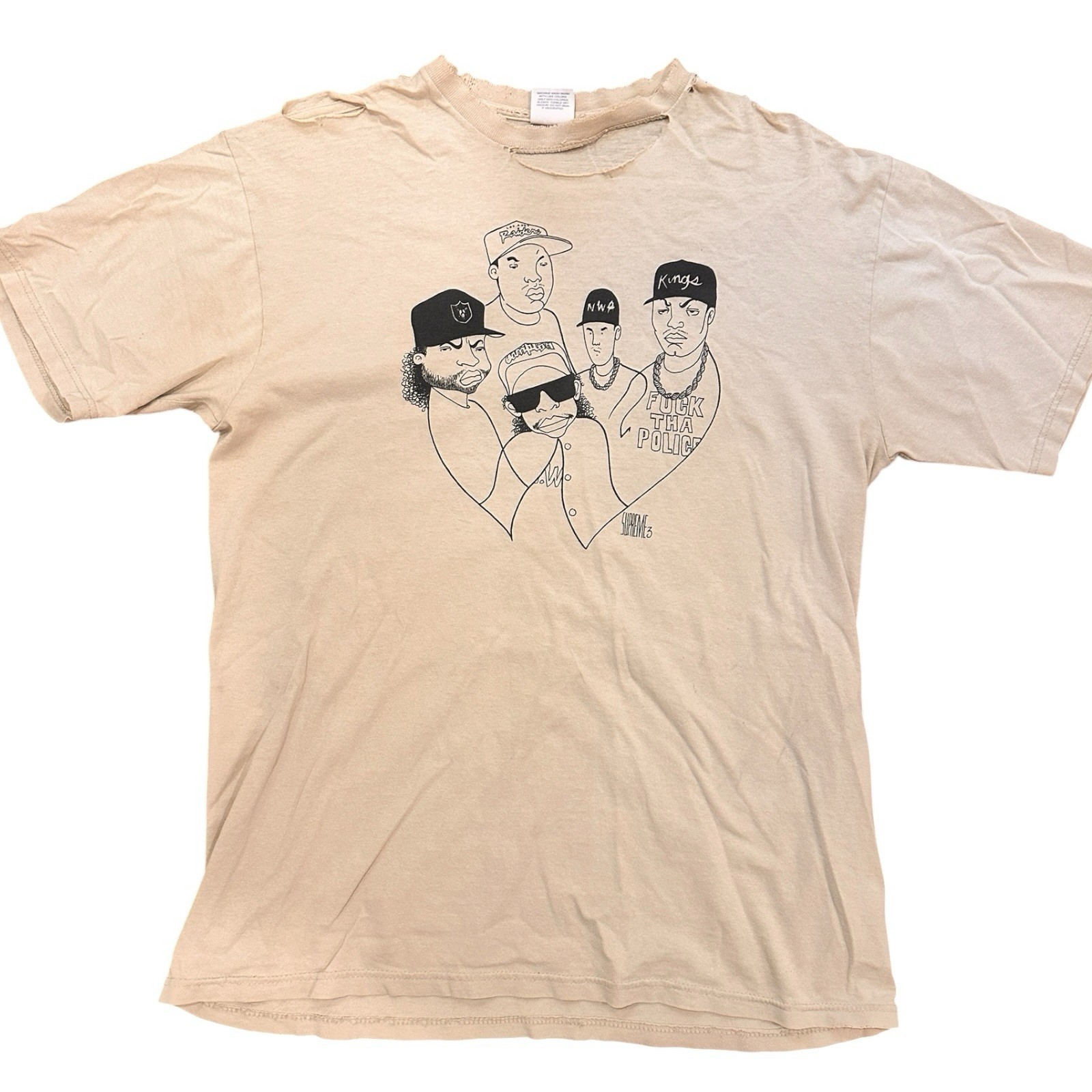 Vintage Supreme T-shirt Authentic NWA 1999 Y2K Perfectly Distressed Vintage Supreme T-shirt Authentic NWA 1999 Y2K Perfectly Distressed