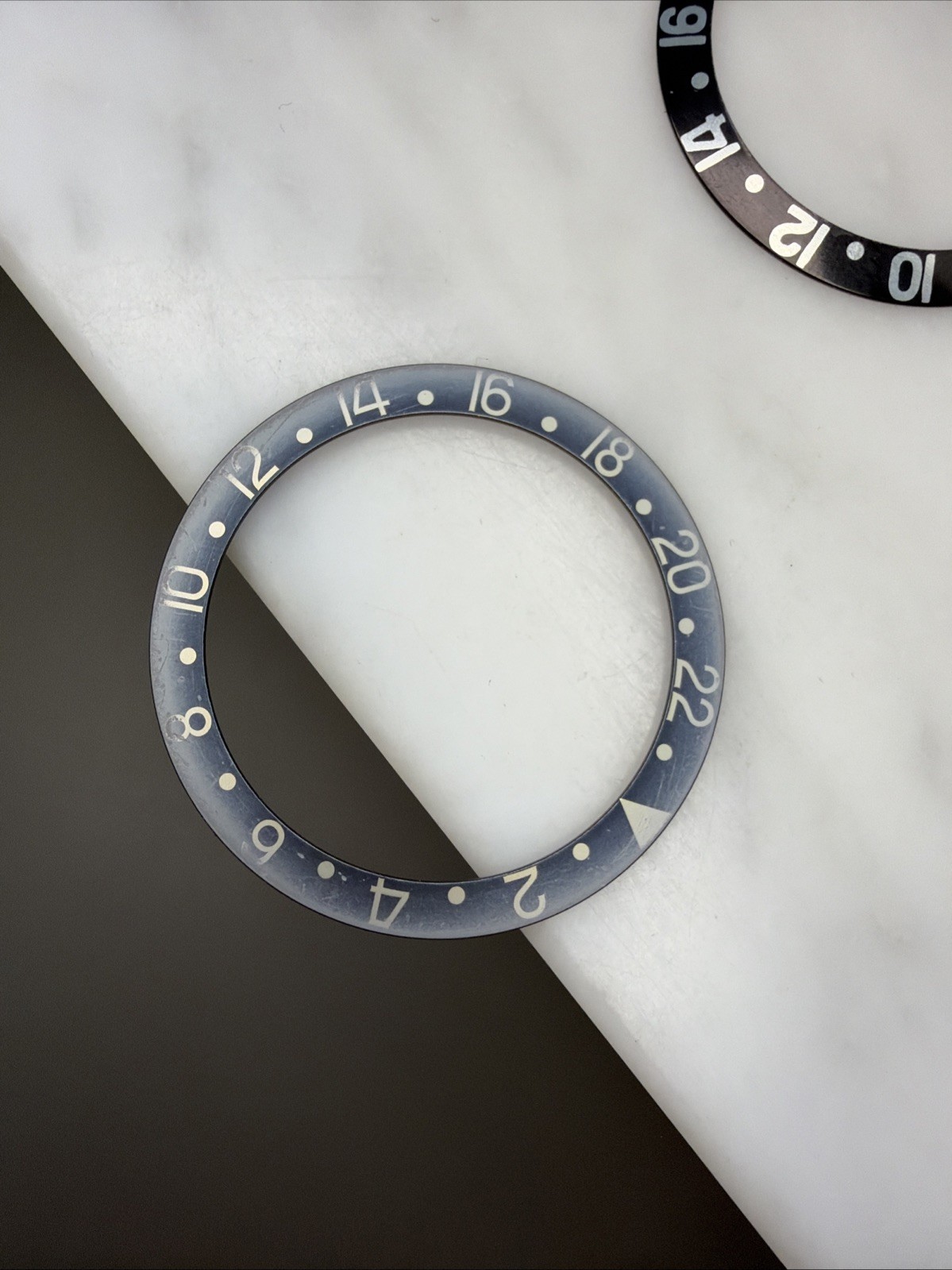 Original Rolex GMT-Master 1675 16750 Blue Bezel Insert Faded Original Rolex GMT-Master 1675 16750 Blue Bezel Insert Faded