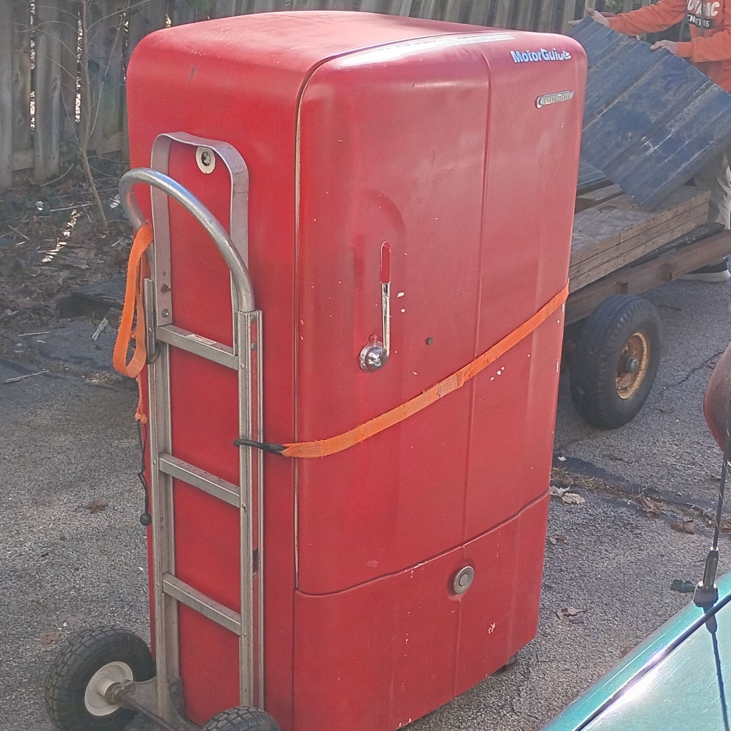 Westinghouse Red Vintage Refrigerator Collectible Major Appliance