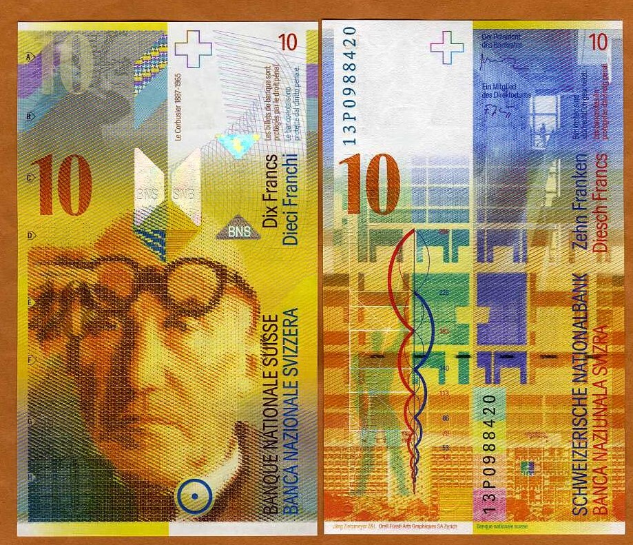Switzerland, 10 Francs, 2013, P-67e, UNC Switzerland, 10 Francs, 2013, P-67e, UNC