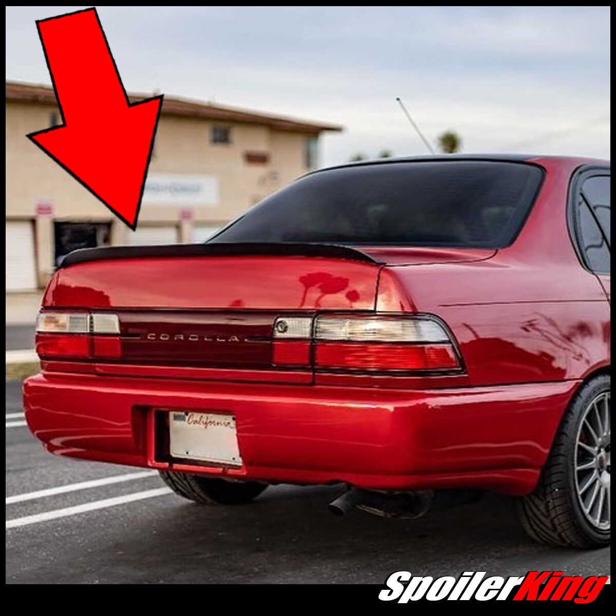 (284G) StanceNride Rear Duckbill Spoiler Fits Toyota Corolla 1993-1997 4dr