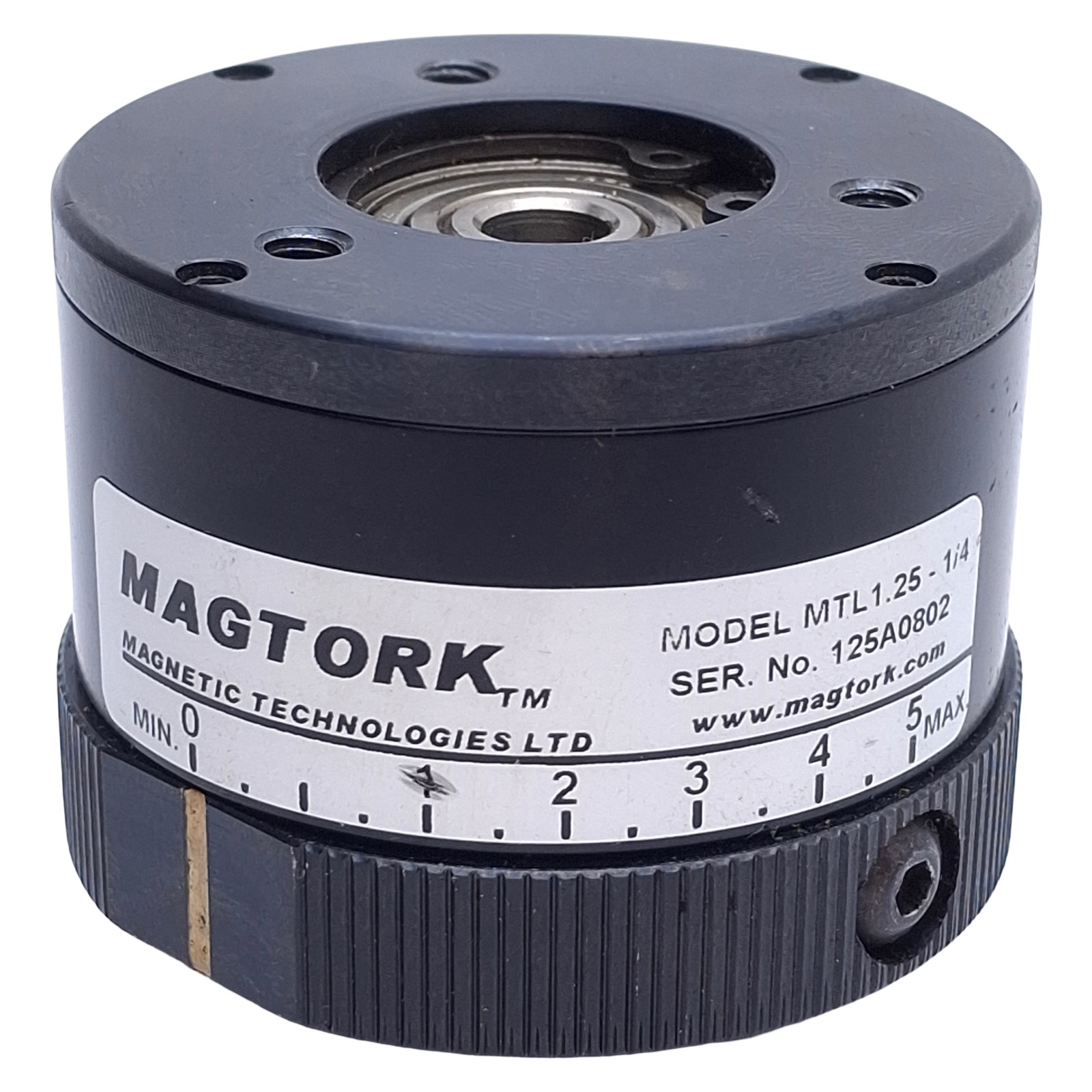 Magtork MTL1.25-1/4 Hysteresis Clutch 0.063-1.25lb-in Torque, ø0.250in ID