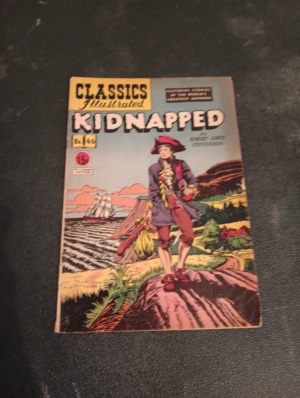 Classics Illustrated comics Kidnapped  No 46 Robert Lewis Stevenson 