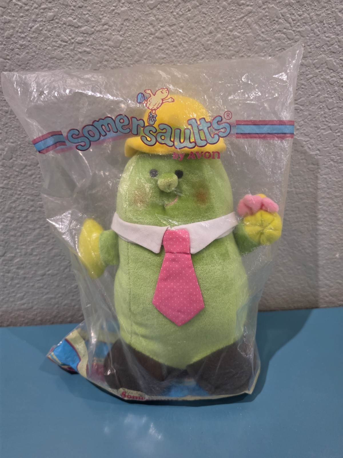 Vintage Somersaults Avon 1986 Herby Derby Plush Stuffed Cucumber 10\ Vintage Somersaults Avon 1986 Herby Derby Plush Stuffed Cucumber 10\