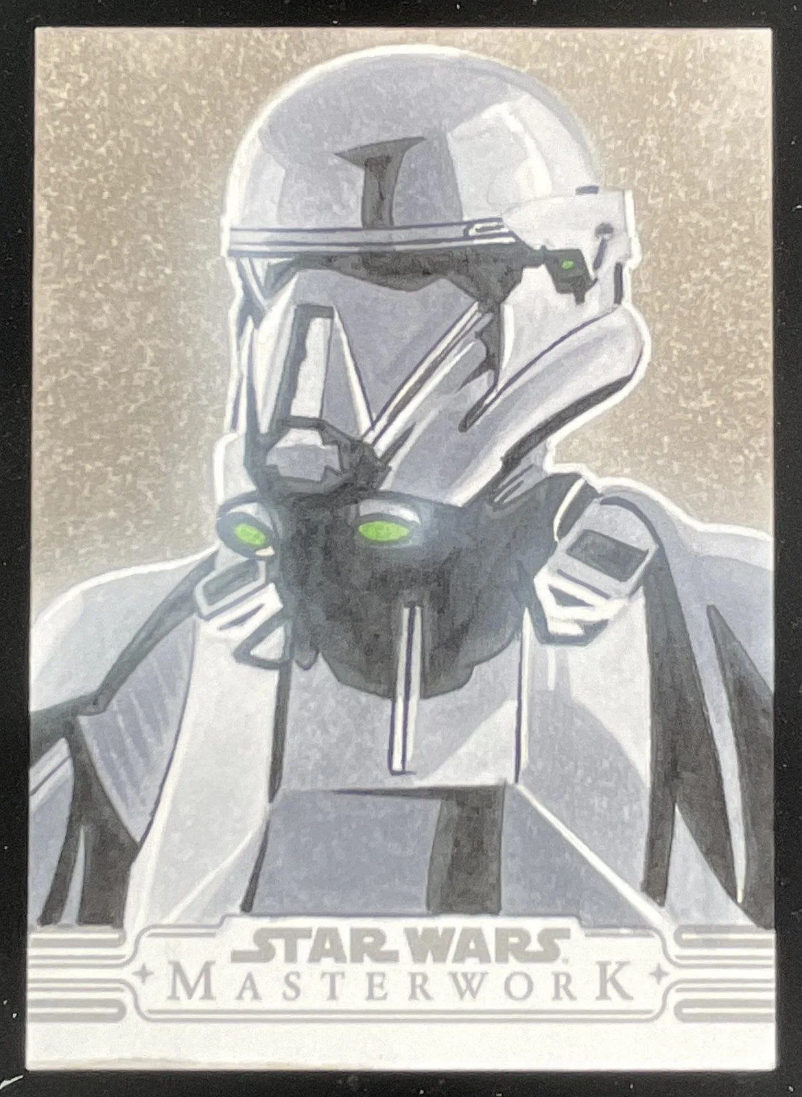 2025 Star Wars Masterwork Death Trooper Original Sketch 1/1 Artist Charlie Cody 2025 Star Wars Masterwork Death Trooper Original Sketch 1/1 Artist Charlie Cody