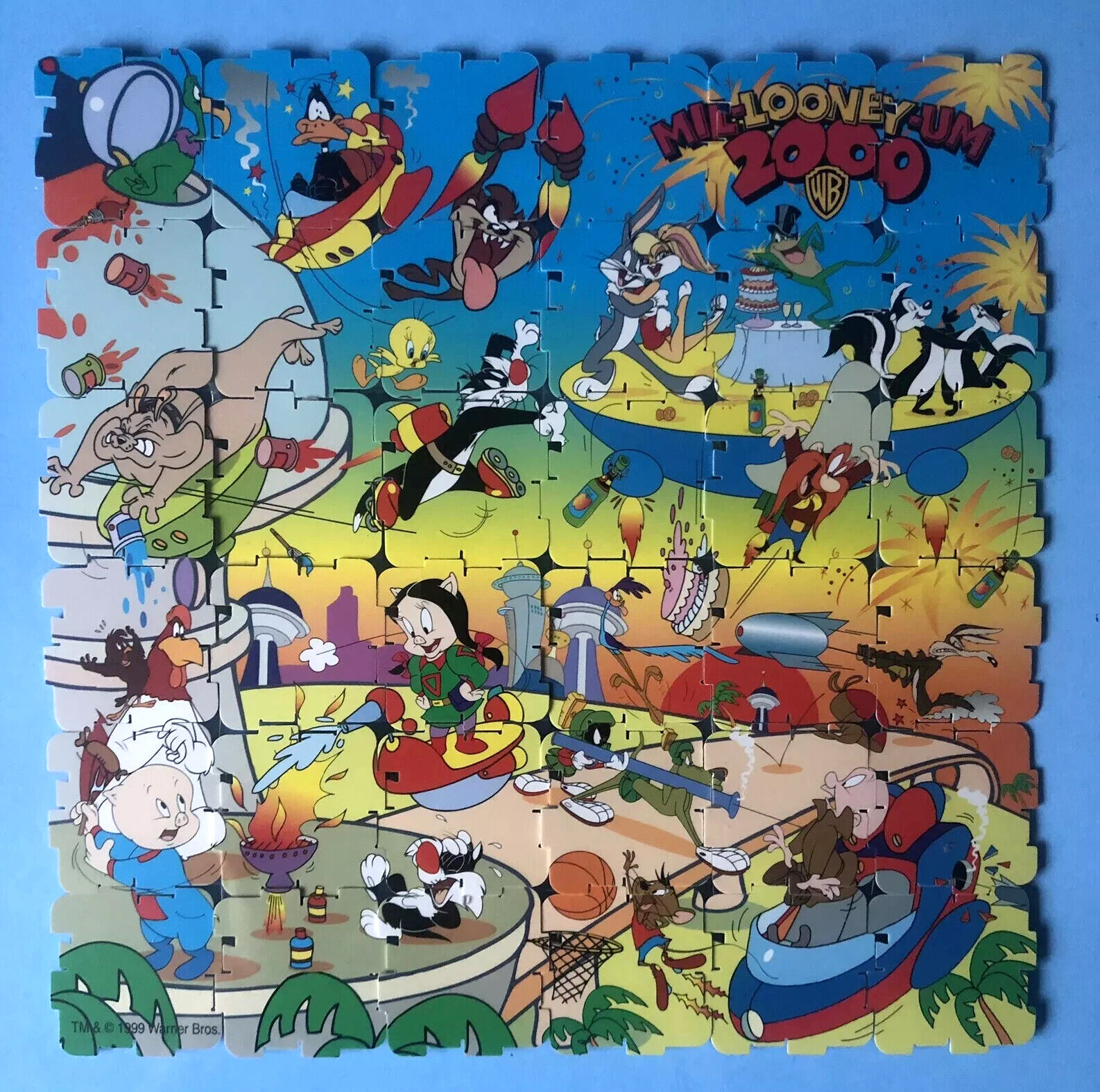1999 LOONEY TUNES Cartoon Network QUBIX TAZOS Full Set 36/36 Walkers Crisps WB