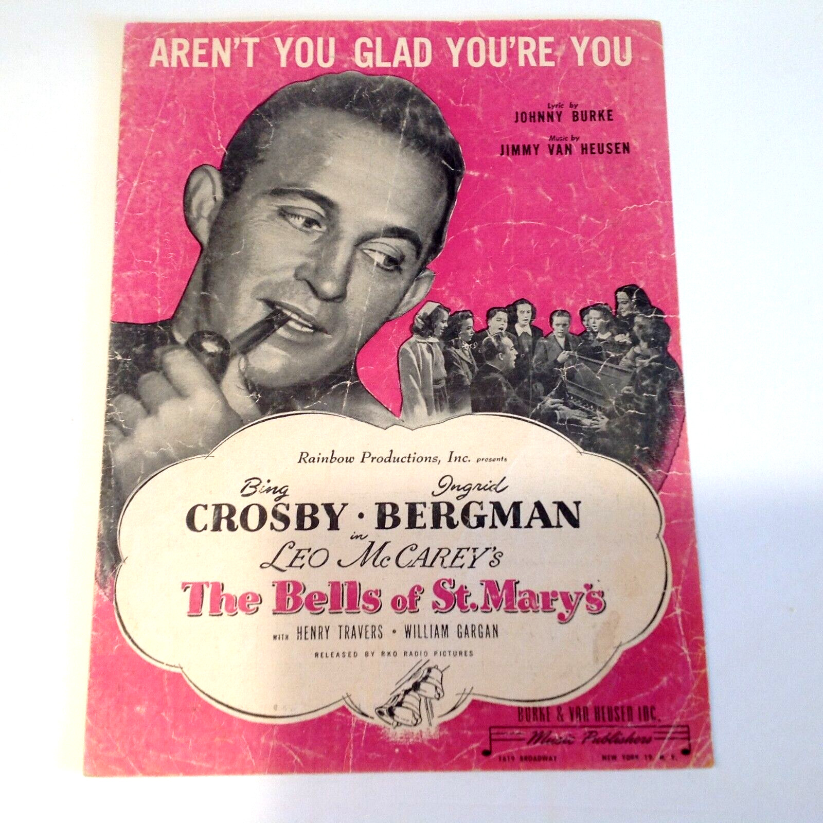 Aren\'t You Glad You\'re You Sheet Music -1945