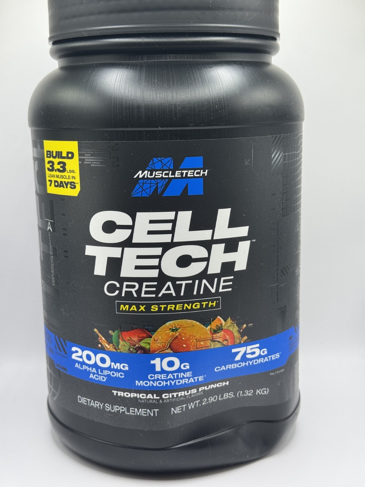 MuscleTech CellTech Creatine Powder Tropical Citrus Punch Workout 2.90LBS