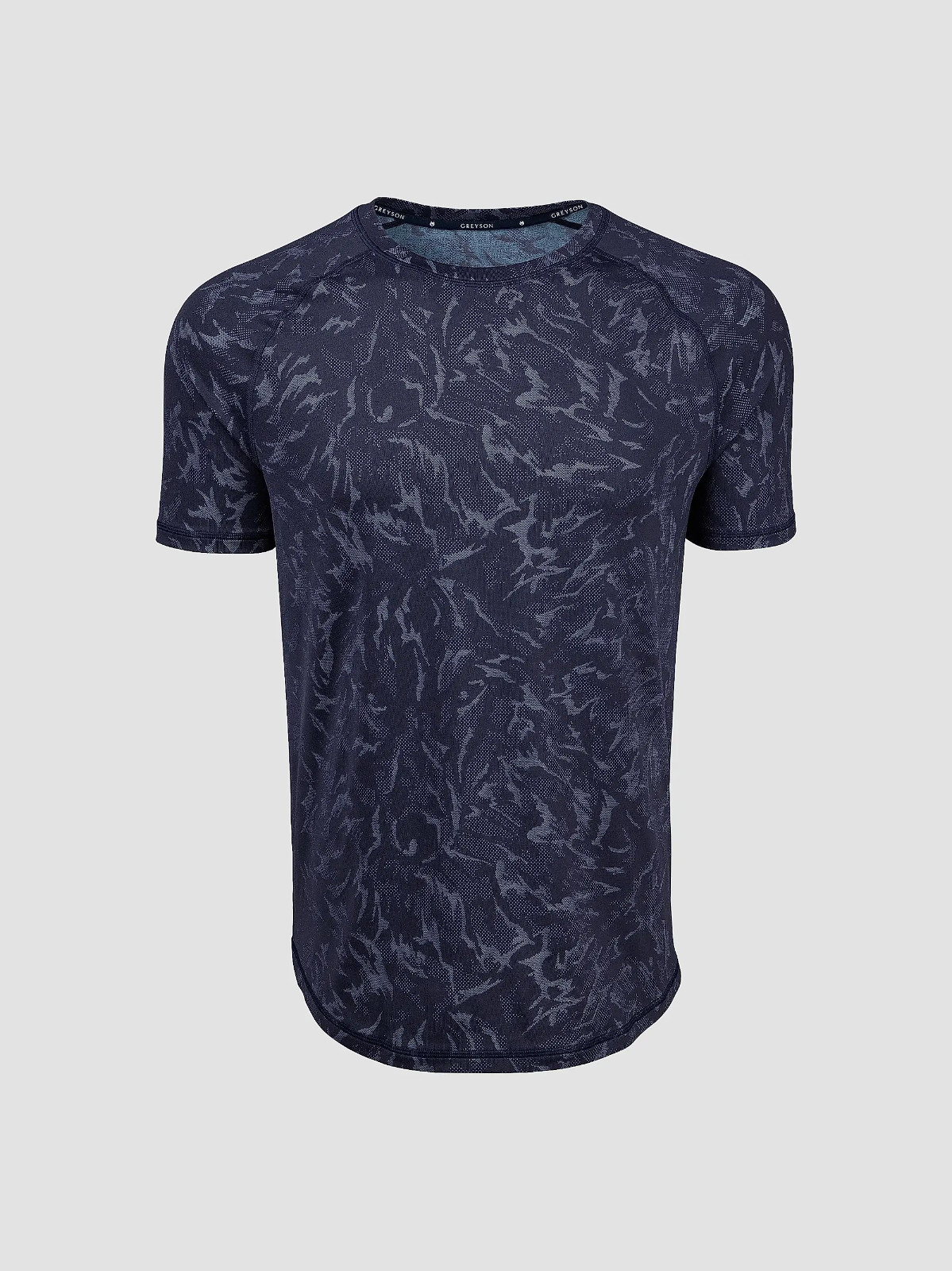 $98 Greyson Kennebec Midas Wolf Camo Short Sleeve Sport Tee T-Shirt Gym Mens L