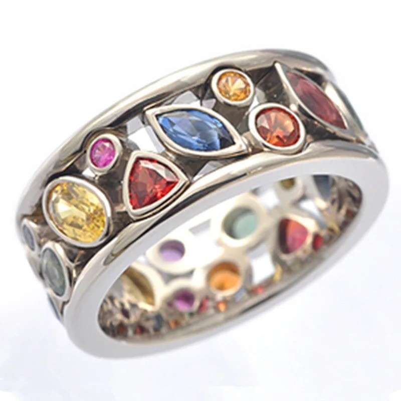 Women Wedding Ring Gorgeous Cubic Zircon Jewelry Gift Sz 6-10 Women Wedding Ring Gorgeous Cubic Zircon Jewelry Gift Sz 6-10