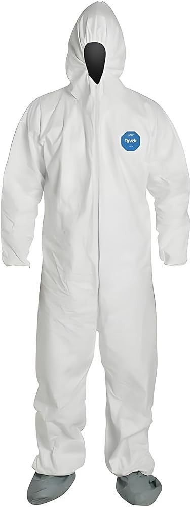 DUPONT TY122S 2XL LARGE TYVEK COVERALLS CASE of 25pcs DUPONT TY122S 2XL LARGE TYVEK COVERALLS CASE of 25pcs