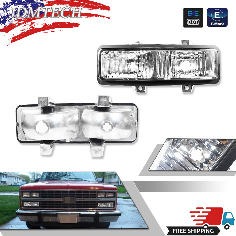 Corner Marker Signal Parking Light Pair Set for Chevy GMC Van Jimmy Pickup Truck