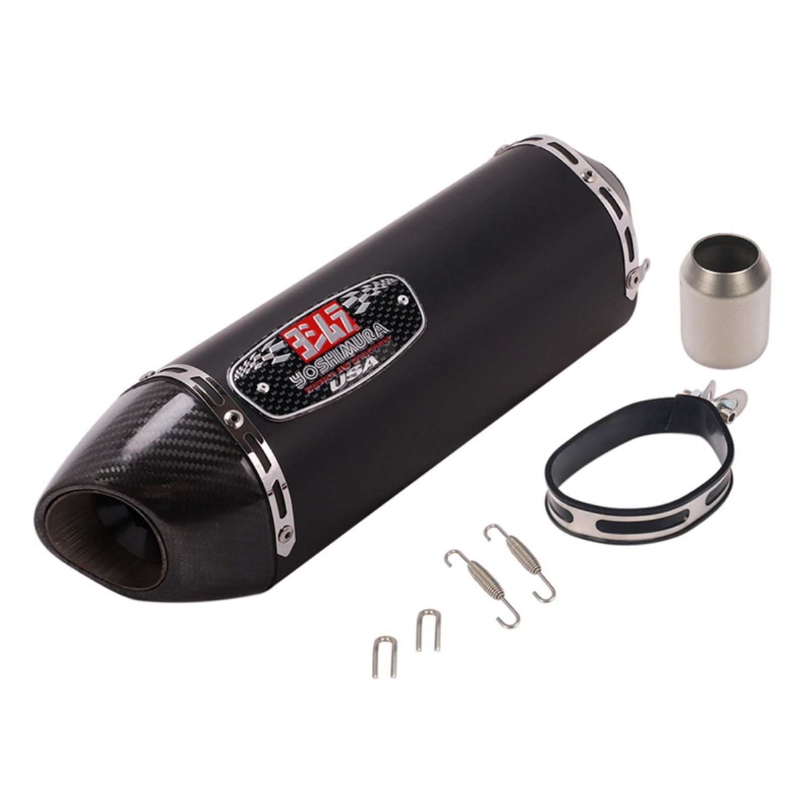 38-51mm Universal Motorcycle Slip on Carbon Exhaust Pipe Muffler Silencer Tips
