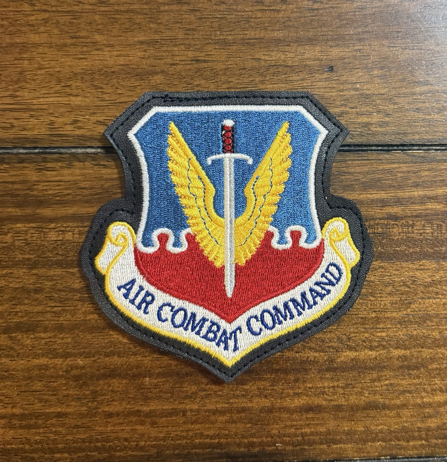 USAF Air Combat Command Leather Jacket Patch, Flight Jacket Insignia, ACC USAF Air Combat Command Leather Jacket Patch, Flight Jacket Insignia, ACC