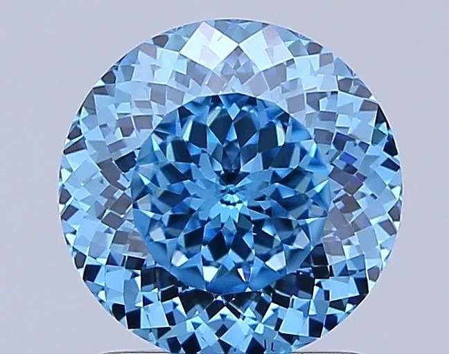 1.34 ct Fancy Vivid VS1 S1 Brillant Round Loose Diamond - Certified
