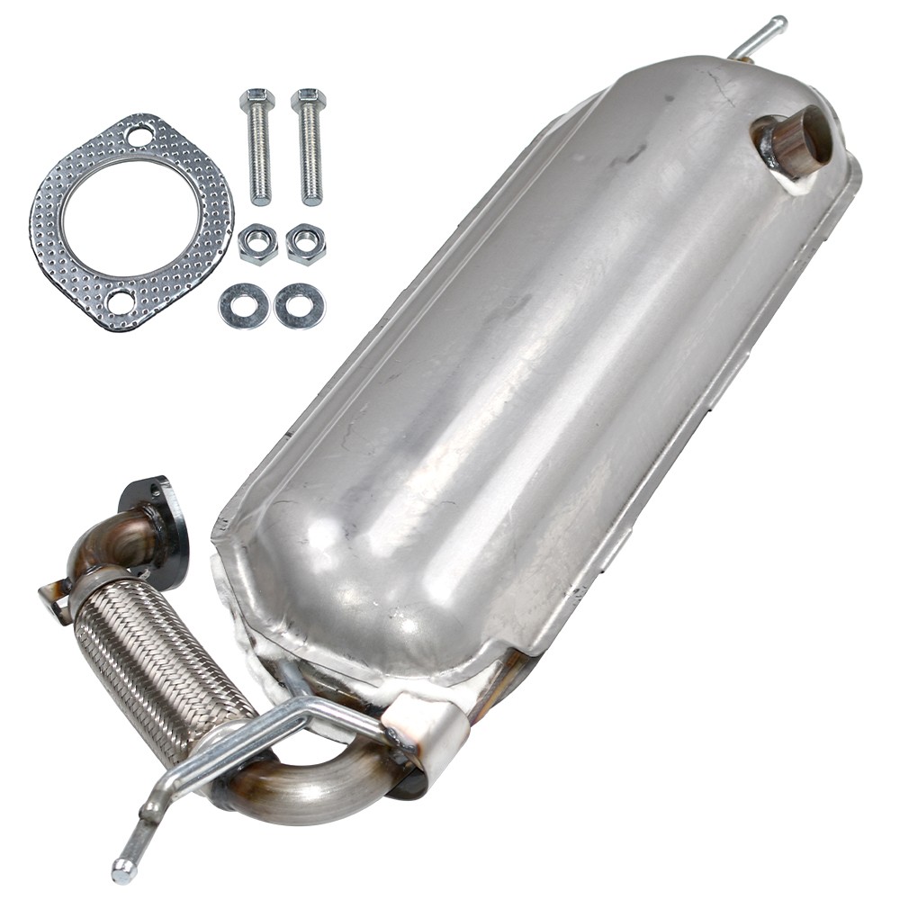 Stainless Steel Rear Exhaust Muffler&Gaskets For Smart Fortwo 1.0L 2008-2015