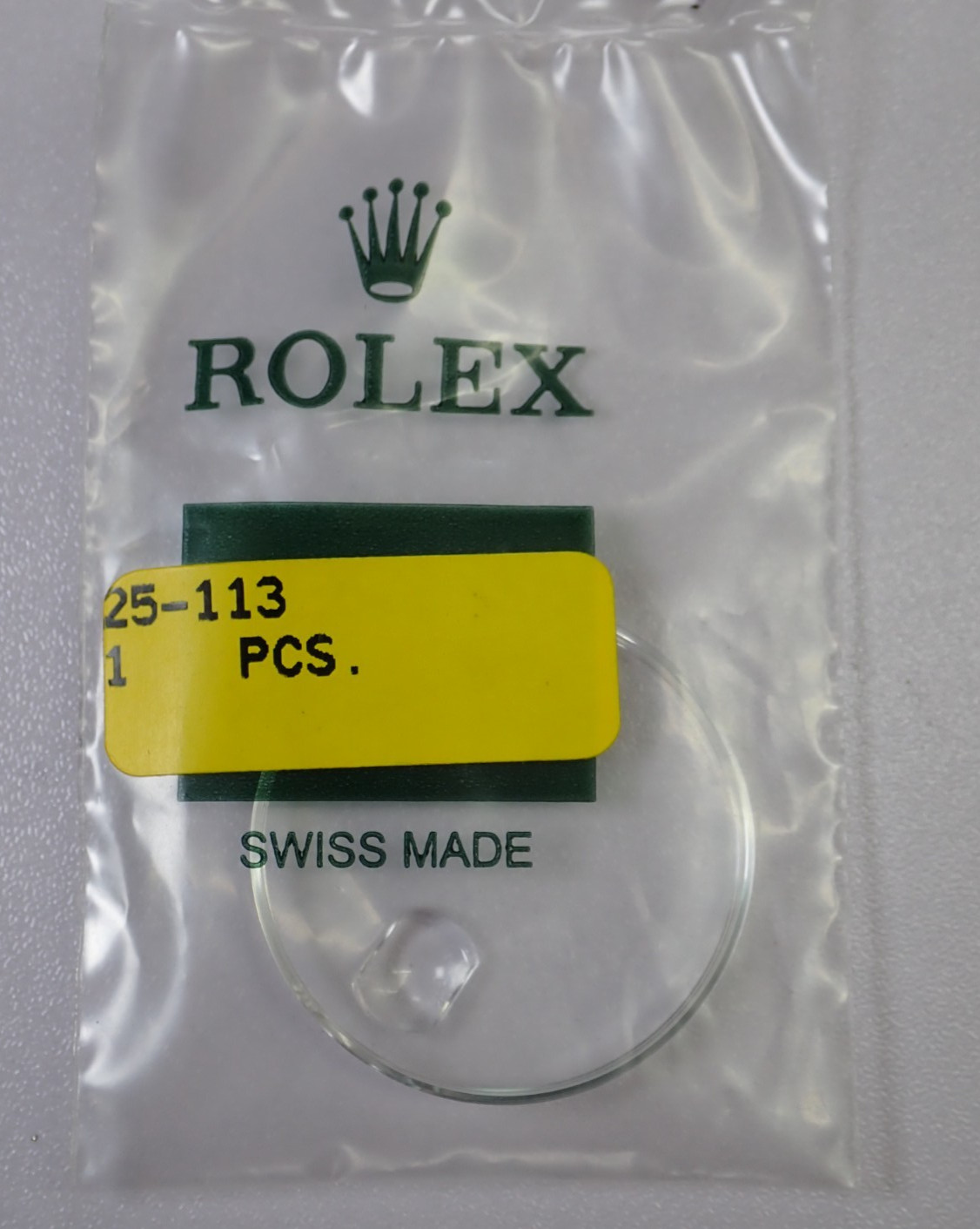 Genuine Rolex Watch Crystal 25-113 Genuine Rolex Watch Crystal 25-113