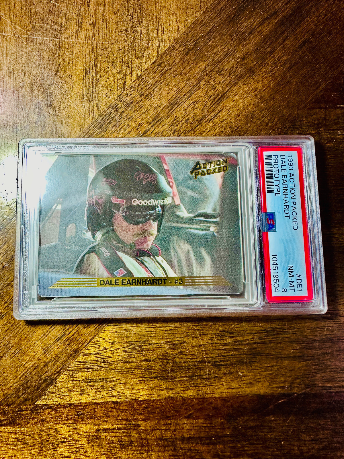 Dale Earnhardt PSA 8 Prototype RARE NASCAR 1993 Action Packed #DE1
