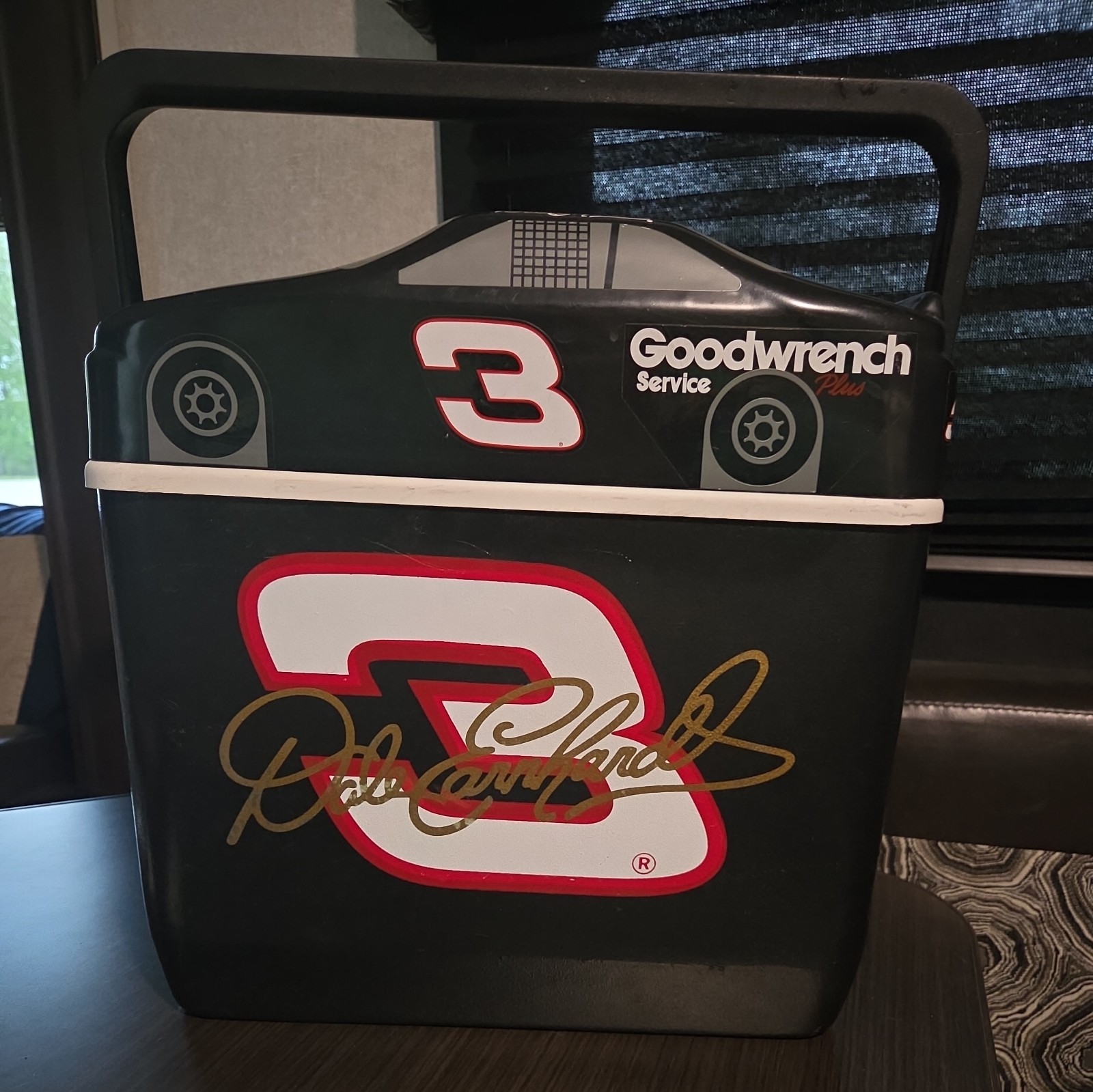 Vintage Dale Earnhardt #3 NASCAR Hard Sided Cooler with Vintage #3 Merch Vintage Dale Earnhardt #3 NASCAR Hard Sided Cooler with Vintage #3 Merch