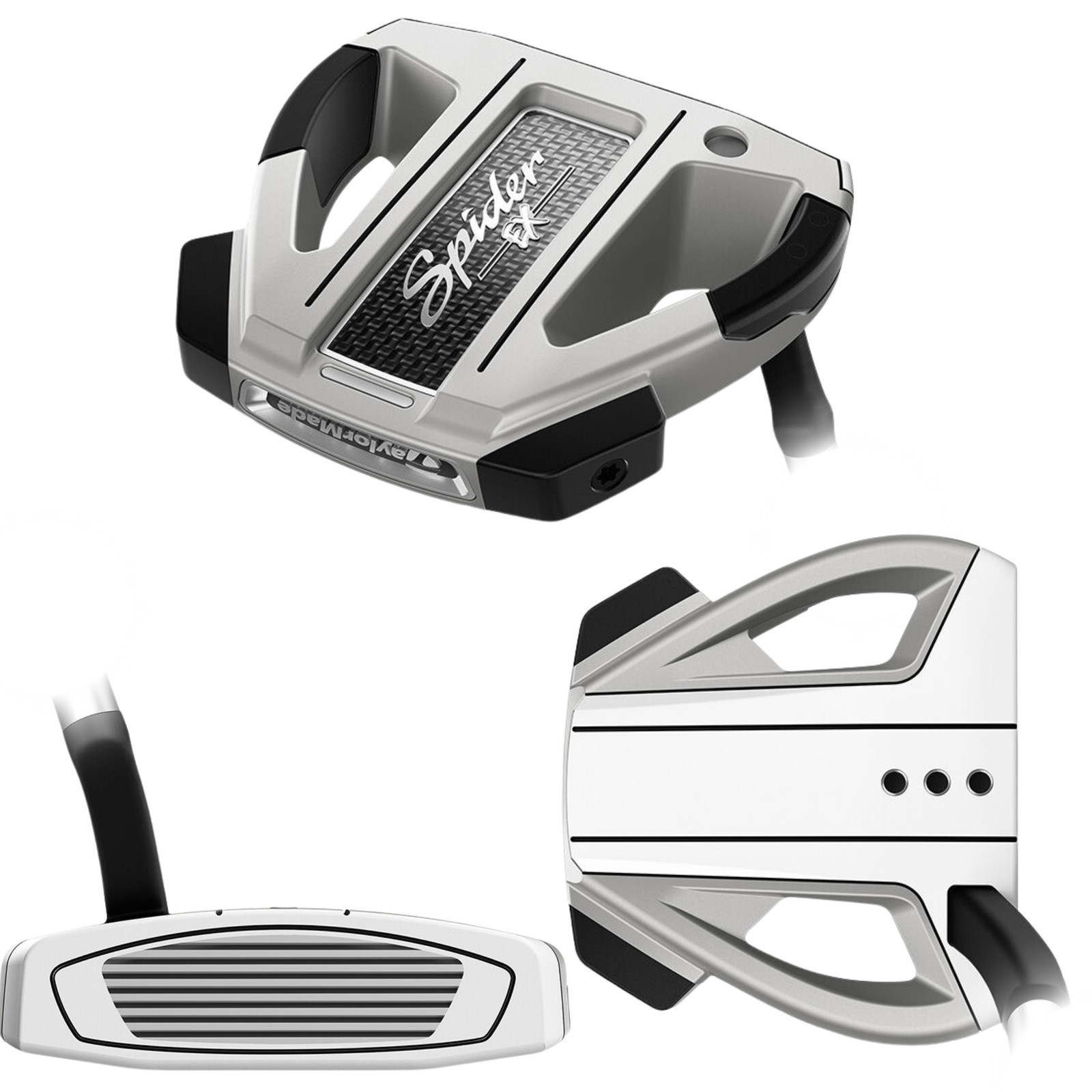 NEW TaylorMade LEFTY Spider Ex Platinum Putter, Flow Neck, Choose Length