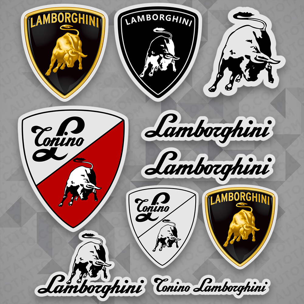 For Lamborghini Super Racing Car Logo Sticker Vinyl 3D Decal Stripes Decorate For Lamborghini Super Racing Car Logo Sticker Vinyl 3D Decal Stripes Decorate