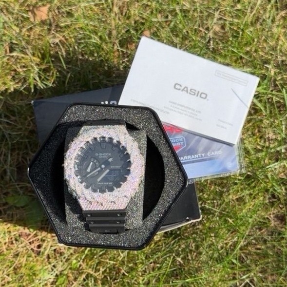 Casio G-SHOCK Analog/Digital Quartz Black Resin Watch 200m Shock Resist Box Casio G-SHOCK Analog/Digital Quartz Black Resin Watch 200m Shock Resist Box