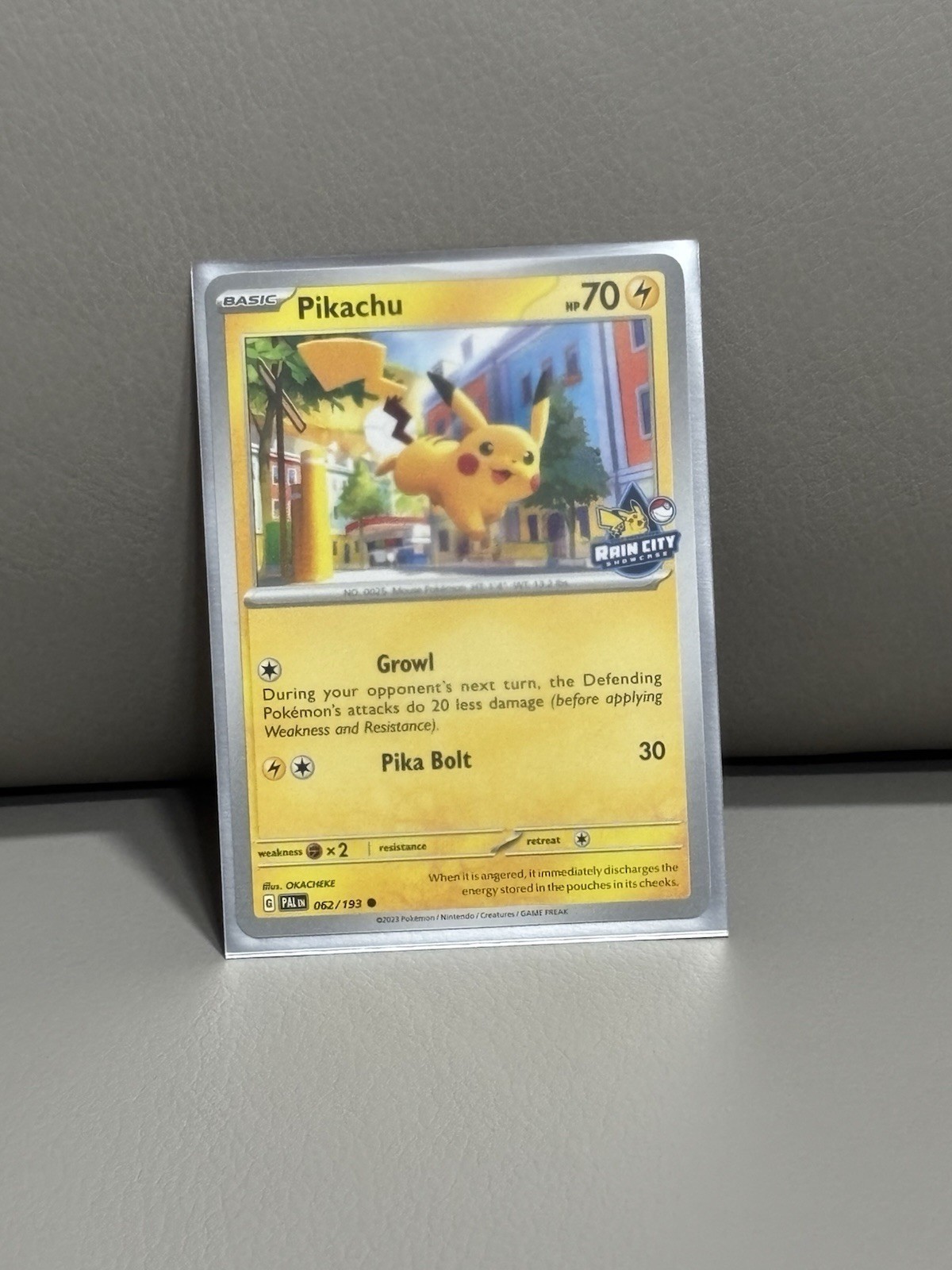 Pokémon X NBA Pikachu 2024 Rain City Showcase Promo 062/193 Limited Edition