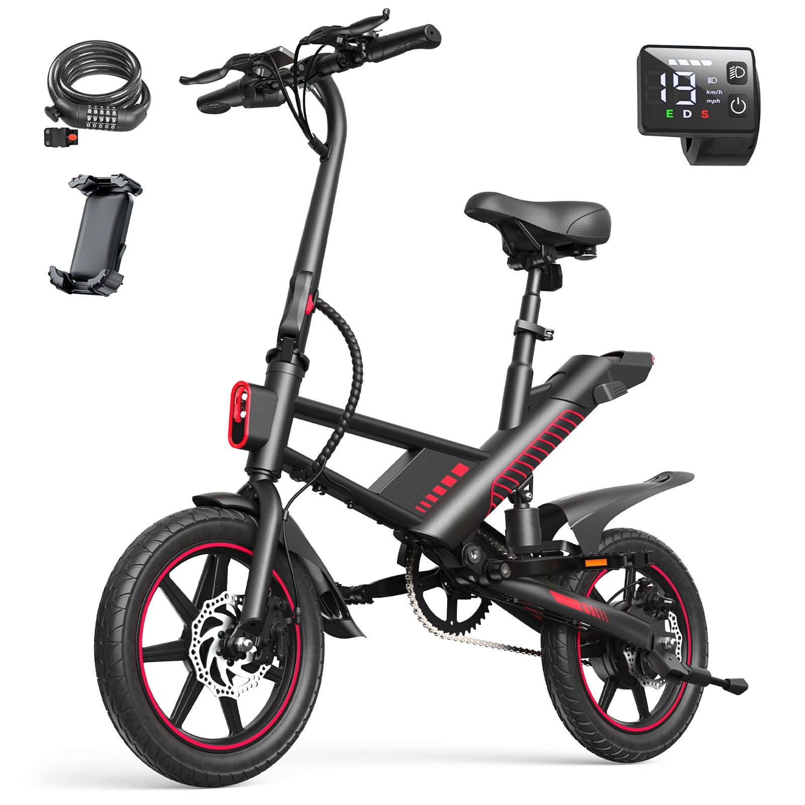 Brand Gyroor C33 Folding Electric Bike Bicycle for Adults Commuter City Ebike