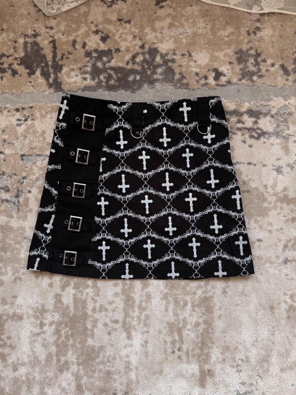 VTG Gothicana by EMP x Anne Stokes Christ Belts Skirt